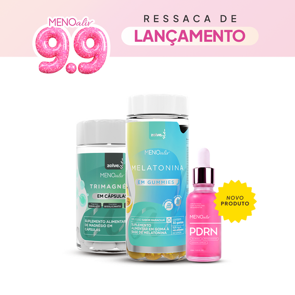 Melatonina + Trimagnésio + Sérum PDRN - Kit 9.9