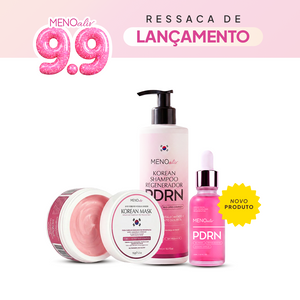 Shampoo Coreano PDRN + Korean Mask + Sérum PDRN - Kit 9.9