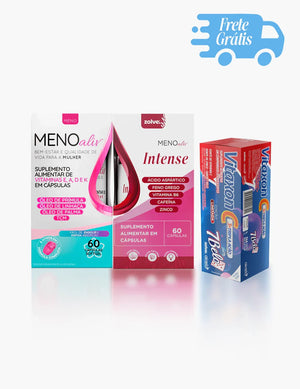 Meno Aliv + Meno Intense + Vitaxon C - Tripla Ação