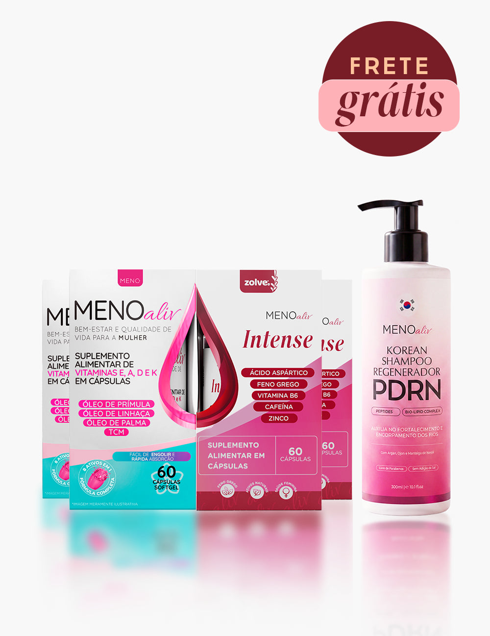 2 Meno Aliv + 2 Meno Aliv Intense + 1 Korean Shampoo