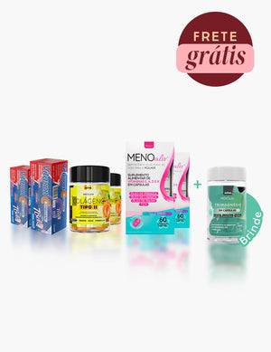 2 Meno Aliv + 2 Colágeno Tipo 2 + 2 Vitaxon - Tripla Ação + Brinde 1 Trimagnésio