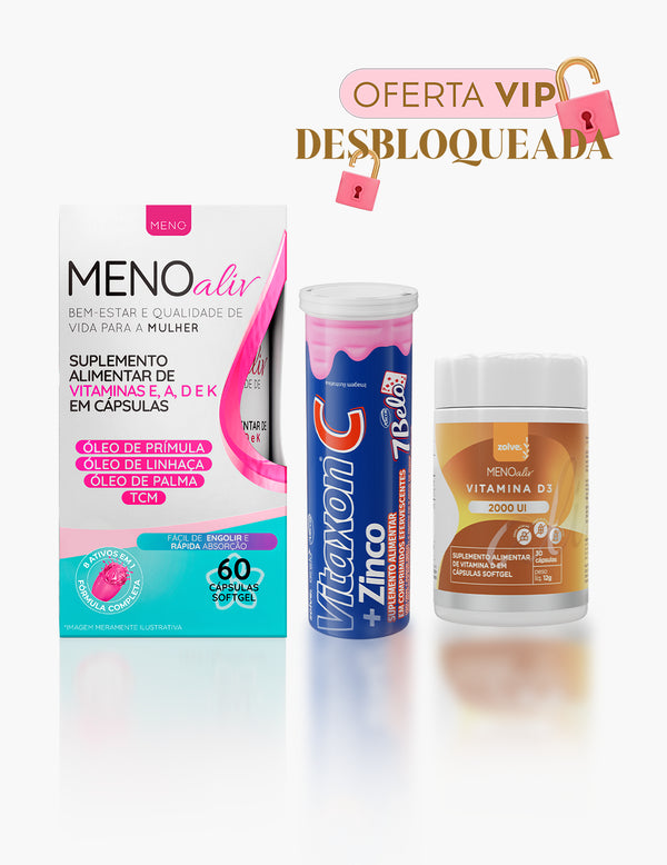 1 Meno Aliv + 1 Vitaxon C+Zinco + 1 Vitamina D3