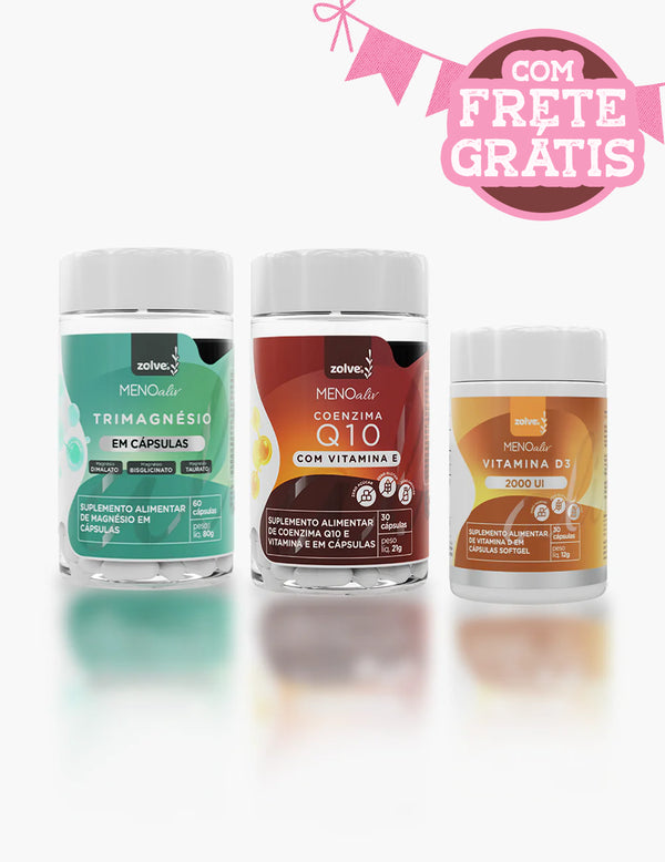 Trimagnésio + Coenzima Q10 + Vitamina D3