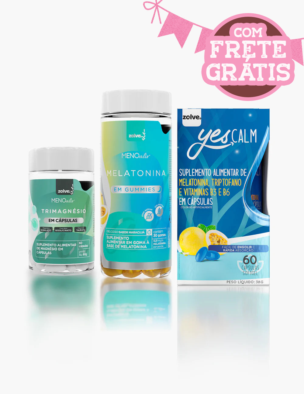 Yes Calm + Gummy Melatonina + Trimagnésio