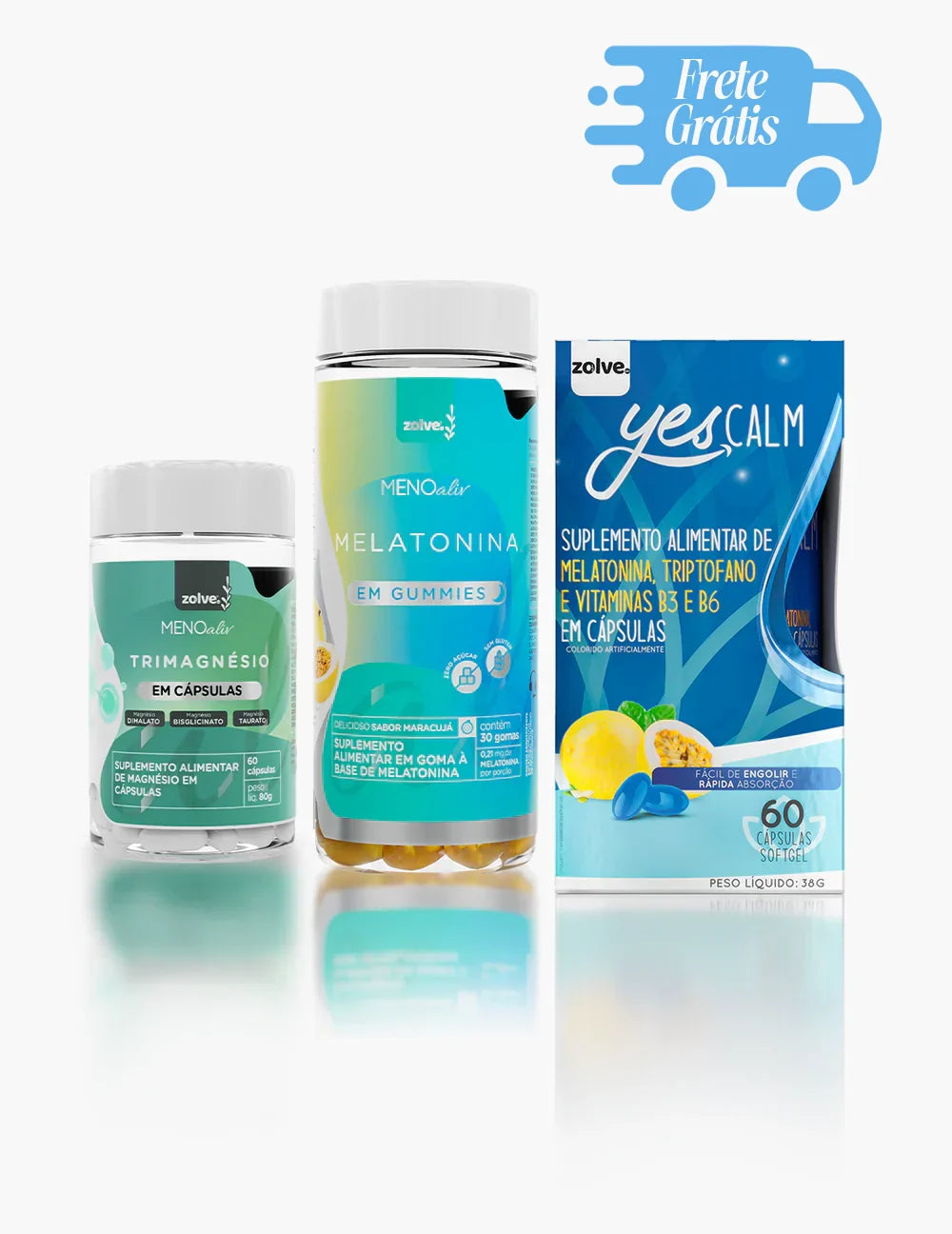 Yes Calm + Gummy Melatonina + Trimagnésio