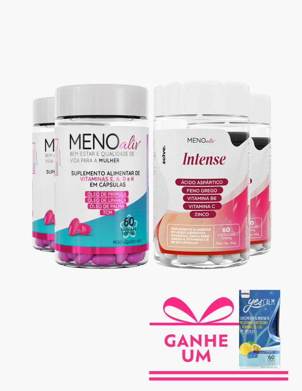 Kit Essencial - 2 Meno Aliv + 2 Meno Intense + Ganhe 1 Yes Calm®