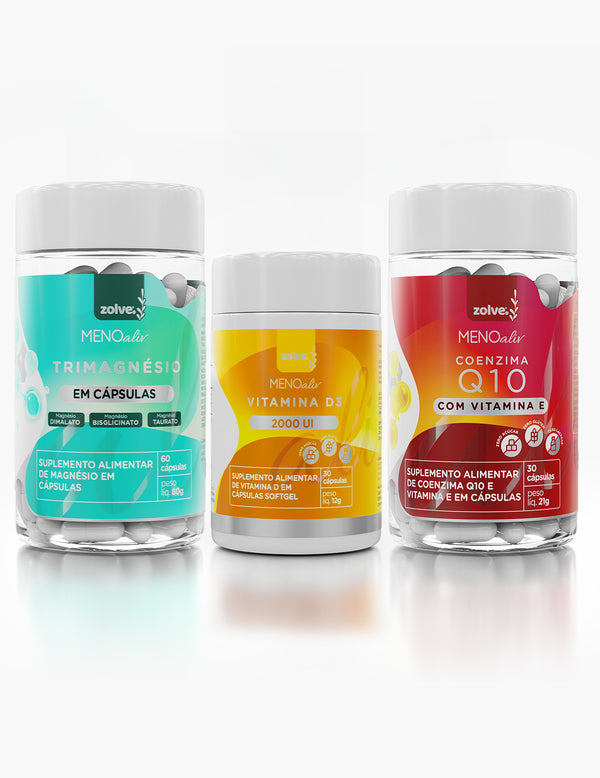 Trimagnésio + Coenzima Q10 + Vitamina D3