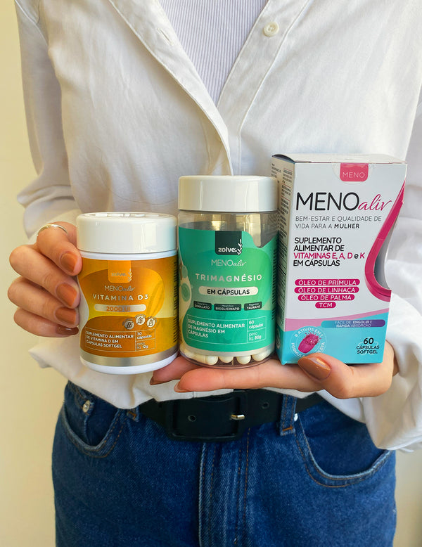 Meno Aliv + Trimagnésio + Vitamina D3