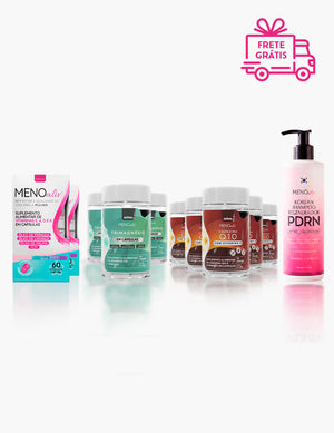 2 Meno Aliv + 3 Trimagnésio + 5 Coenzima Q10 + 1 Korean Shampoo - Aniversário Meno Aliv 2026