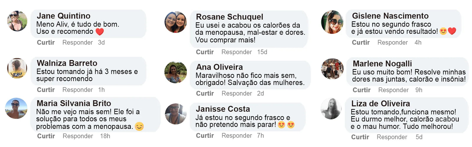 Principais avaliações de quem já usou o Meno Aliv