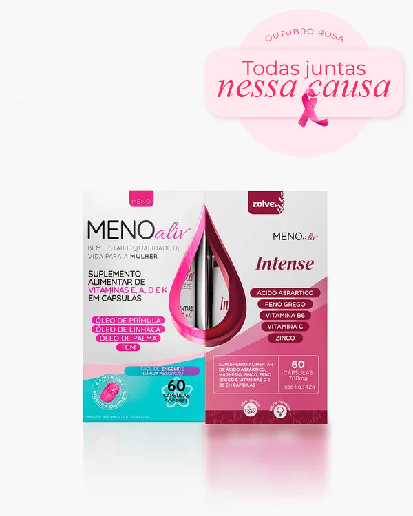 Meno Aliv + Intense - Kit Outubro Rosa