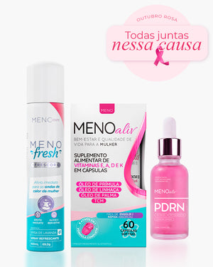 Meno Fresh + Meno Aliv + Sérum PDRN - Kit Outubro Rosa