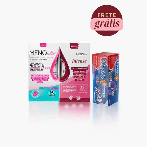 Meno Aliv + Meno Intense + Vitaxon C - Tripla Ação